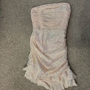 Lucy in the Sky Pink Sequin Mini Dress